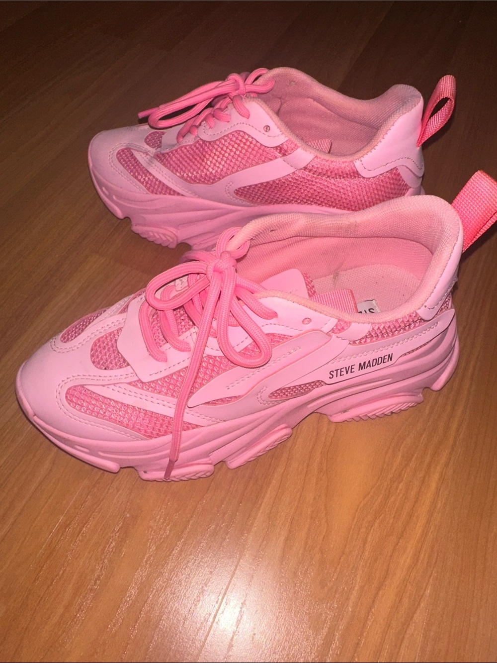 Steve Madden Pink Platform Sneakers